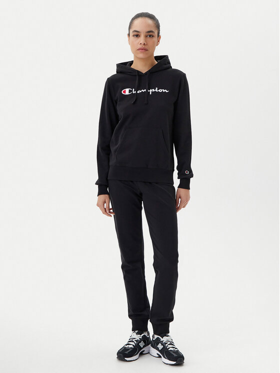 Champion Champion Majica dugih rukava 118097 Crna Slim Fit