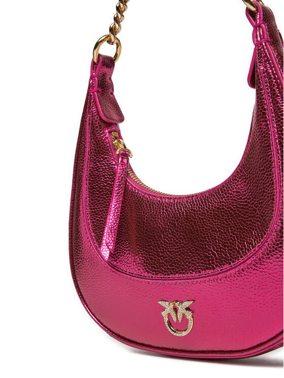 PINKO PINKO Сумка Brioche Hobo Mini AI 24-25 PLTT 101433 A204 Рожевий