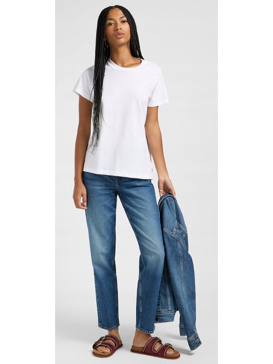 Lee Lee Jeansy Carol Niebieski Mom Fit