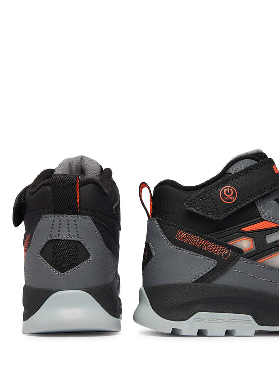 Skechers Skechers Trzewiki S-Lights Waterproof: Storm Blazer - Glow Trail 406381L/BKCC Szary