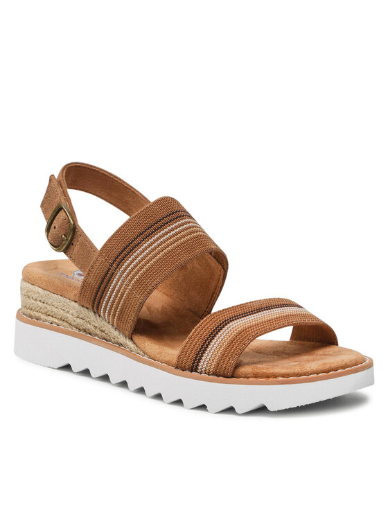 Skechers Skechers Espadrillas BOBS Tea Time 113863/BRMT Marrone