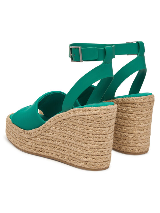Calvin Klein Calvin Klein Espadrilles Wedge Espad 70 Neopr Mg HW0HW03014 Zaļš