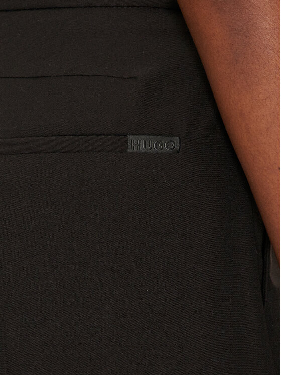HUGO Hugo Palazzo nadrágok Himana 50518970 Fekete Regular Fit