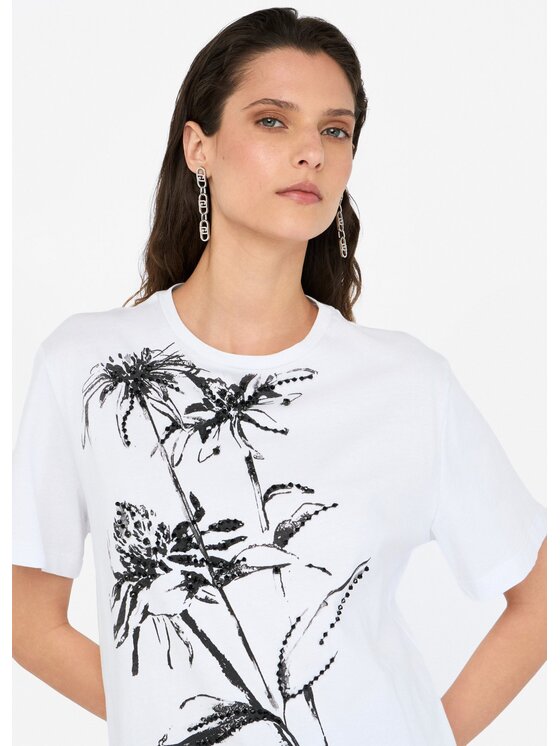 Liu Jo Liu Jo T-shirt CF5382J6308W9992 Bianco Regular Fit
