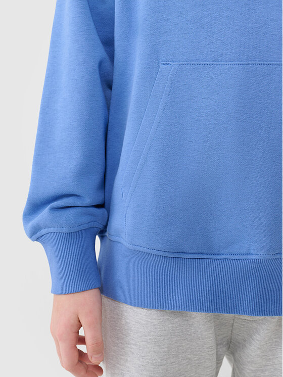 4F 4F Bluza BASIC+ Niebieski jasny Oversize