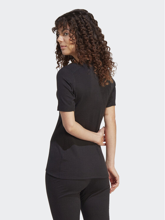 adidas adidas Termoaktīva apģērba augšdaļa Xperior Merino 200 HZ8553 Melns Slim Fit