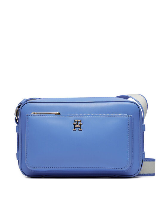 Geantă Tommy Hilfiger Iconic Tommy Camera Bag AW0AW15991 Blue Spell C30