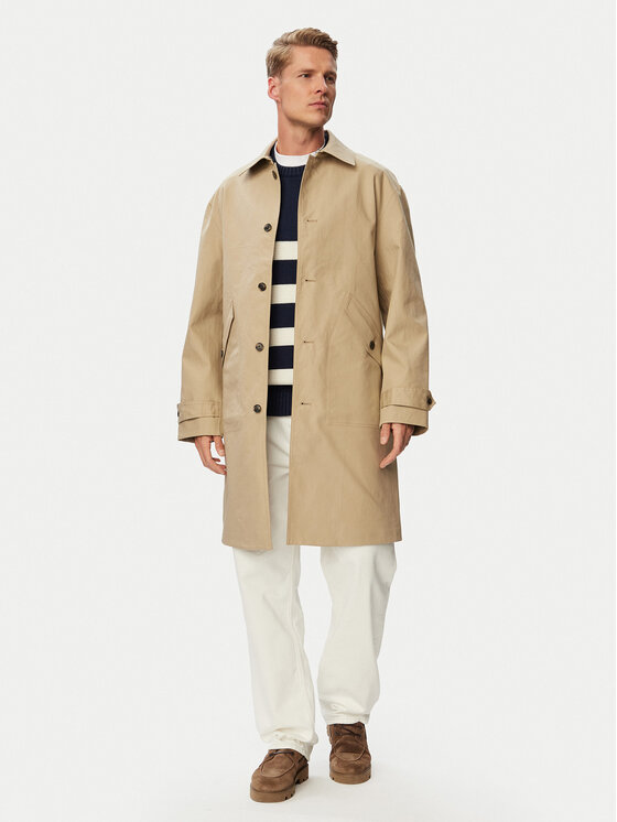 Tommy Hilfiger Tommy Hilfiger Płaszcz przejściowy Dc Technica MW0MW43527 Beżowy Regular Fit