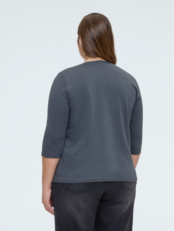 Fiorella Rubino Fiorella Rubino T-Shirt G0D9L009284N023 Szary Regular Fit