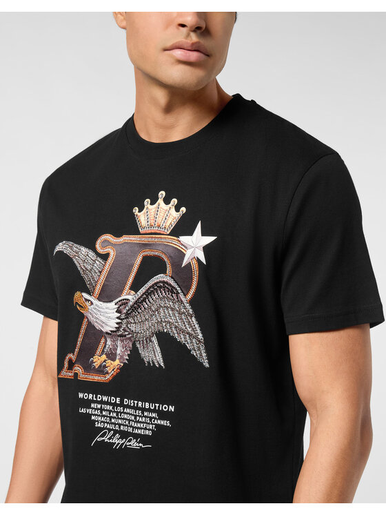 PHILIPP PLEIN PHILIPP PLEIN T-Shirt 26183 Czarny Regular Fit