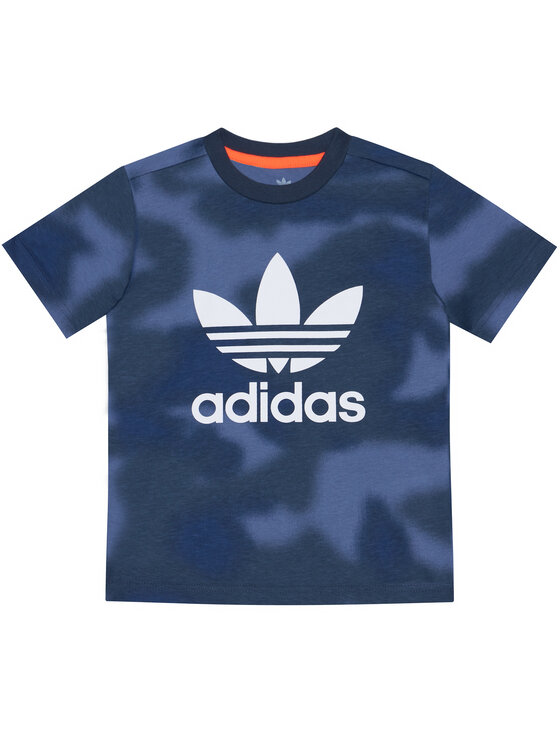 adidas T-Shirt Allover Print Camo GN4119 Σκούρο μπλε Regular Fit • Modivo.gr