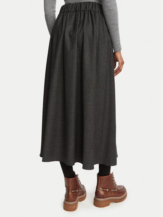Weekend Max Mara Weekend Max Mara Спідниця-міді Ovest 2625106032 Сірий Regular Fit