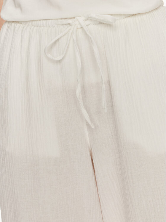 Gina Tricot Gina Tricot Bavlnené nohavice 22655 Biela Wide Leg