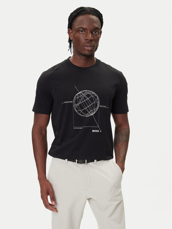 BOSS BOSS T-Shirt League GRX 50549413 Czarny Relaxed Fit