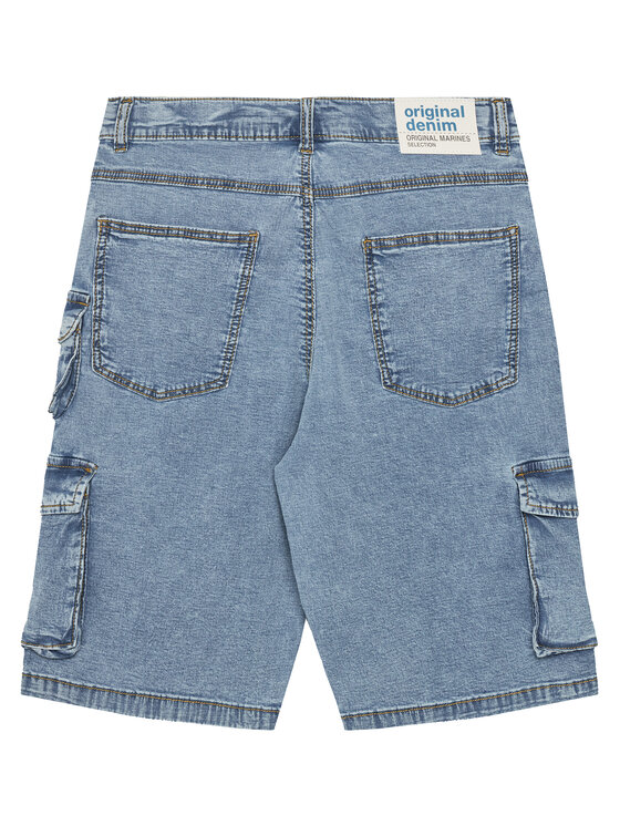 Original Marines Original Marines Pantaloni scurți de blugi DFP4281YM Albastru Regular Fit