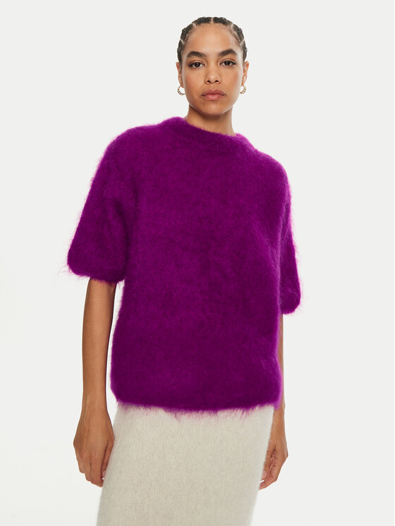 Dixie Dixie Džemper M277K008A Ljubičasta Relaxed Fit