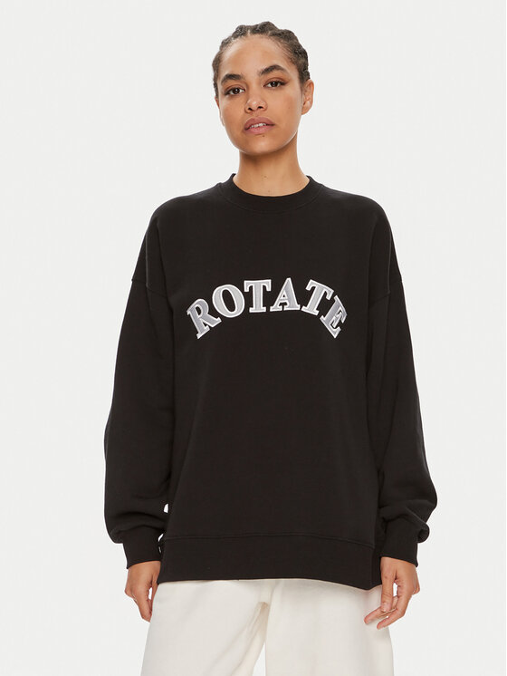 ROTATE Mikina Sui 112454100 Čierna Boxy Fit