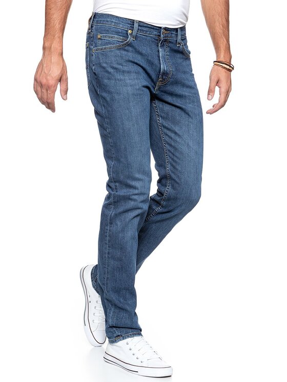 Lee Lee Jeansy RIDER Niebieski Slim Fit