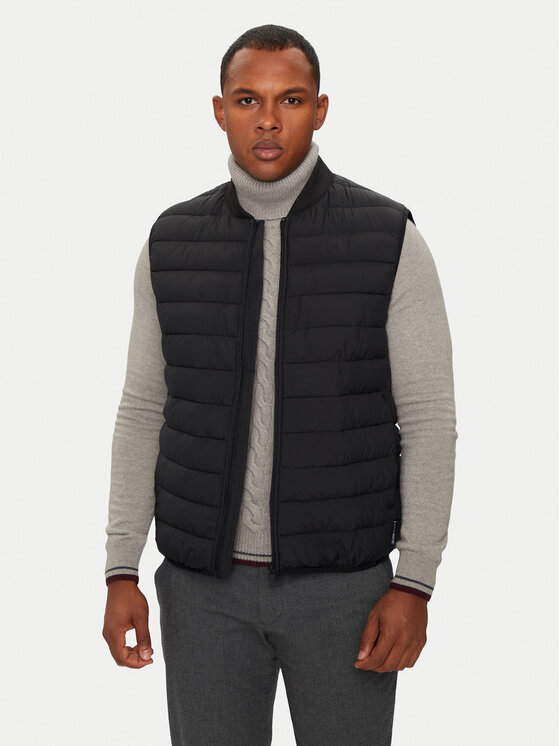 Tom Tailor Denim Vesta 1042139 Čierna Regular Fit