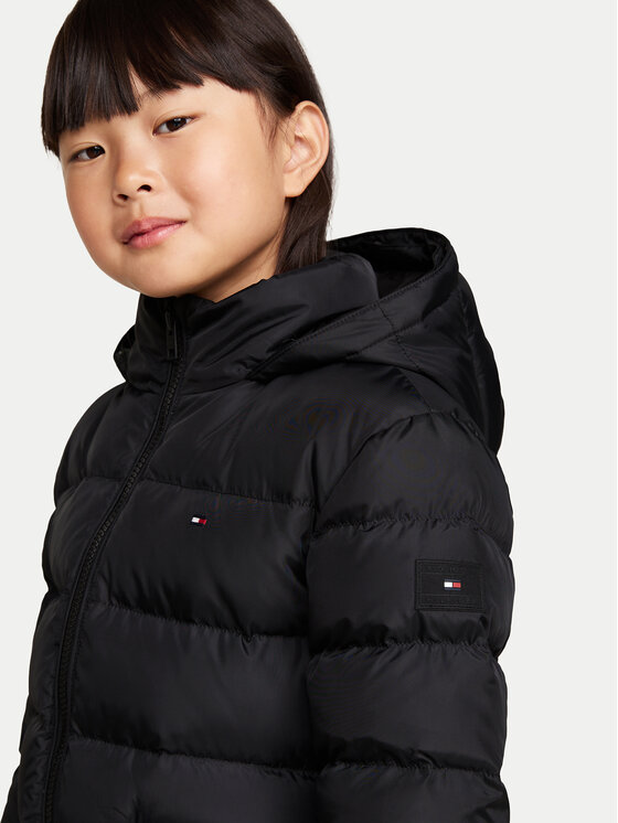Tommy Hilfiger Tommy Hilfiger Μπουφάν πουπουλένιο Essential KG0KG07399 M Μαύρο Regular Fit