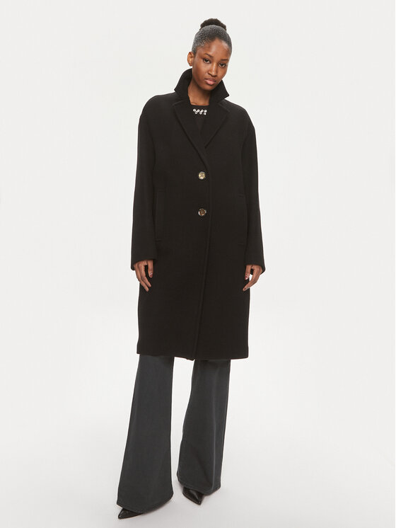 PINKO Pinko Wollmantel Enter 101809 Y7DY Schwarz
