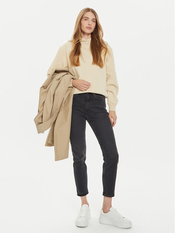 Tommy Hilfiger Tommy Hilfiger Majica dugih rukava WW0WW41245 Bež Relaxed Fit