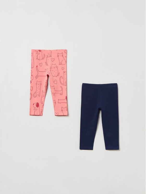 OVS OVS 2er-Set Leggings 1843675 Bunt Slim Fit