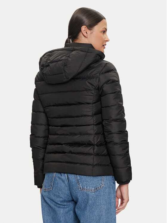 Tommy Jeans Tommy Jeans Geacă din puf Basic DW0DW18312 Negru Slim Fit