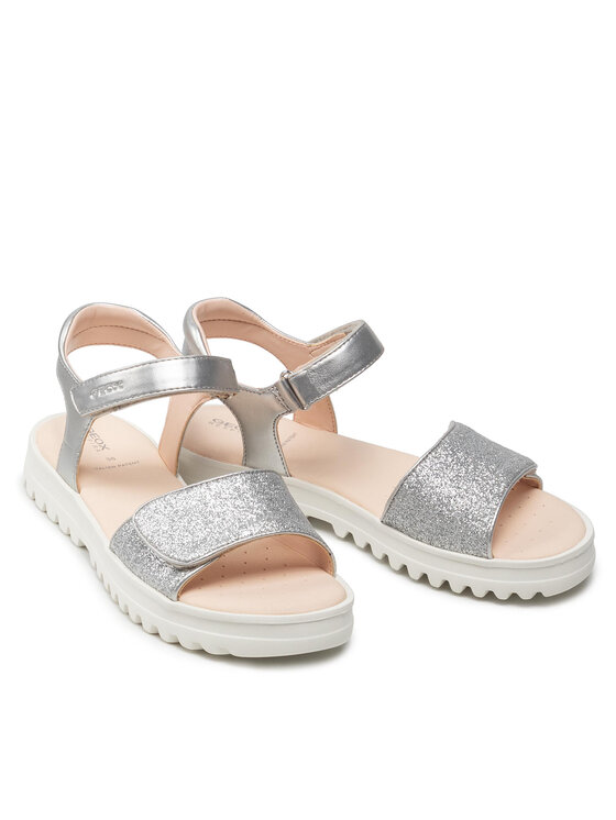 Geox Geox Sandale J S.Coraile G. B J256EB 0NFEW C1007 D Srebrna