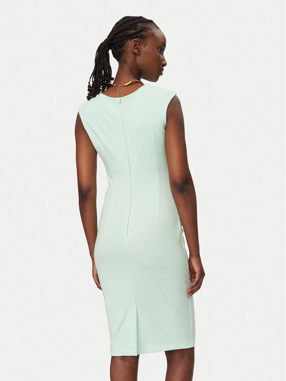 Rinascimento Rinascimento Коктейлна рокля CFC0127683003 Зелен Slim Fit