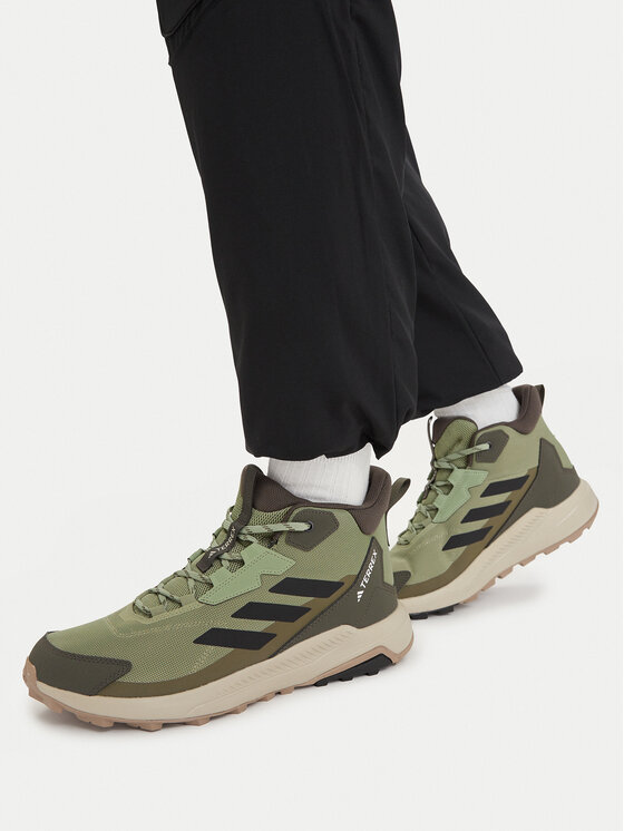 adidas Trekking Terrex Anylander Mid Hiking Shoes JR6596 Zelena