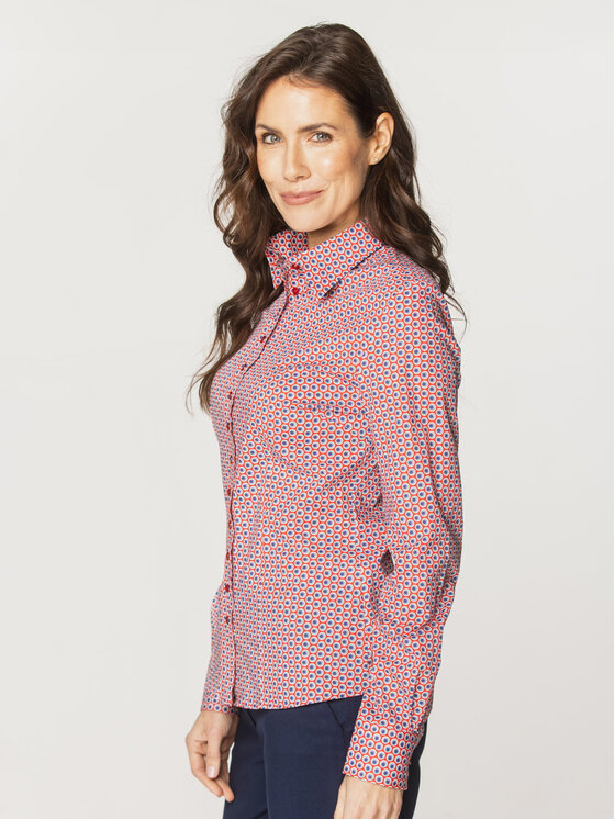 Willsoor Willsoor Koszula 61300 Czerwony Regular Fit