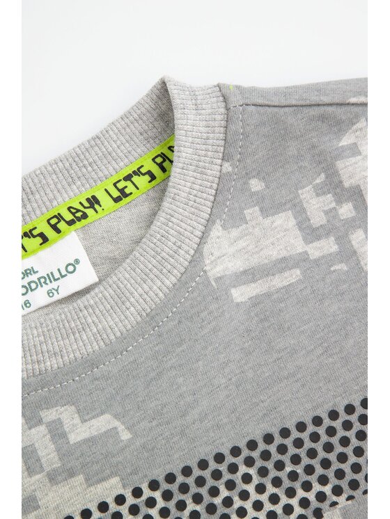 Coccodrillo Coccodrillo T-Shirt WC5143101GBK-019 Szary Regular Fit