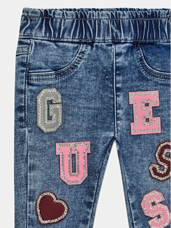 Guess Kids Guess Kids Spodnie materiałowe 183318 Niebieski Regular Fit