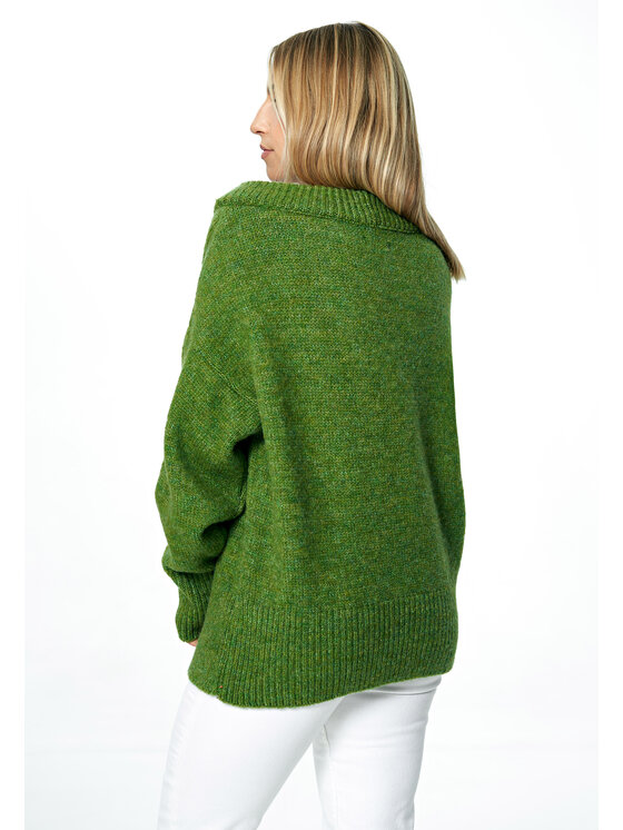 FIGL FIGL Πουλόβερ M882 Πράσινο Oversize