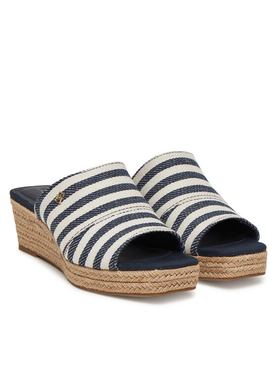 Tommy Hilfiger Tommy Hilfiger Espadrilky Nautical Stripes Espadrille Mule FW0FW08666 Barevná