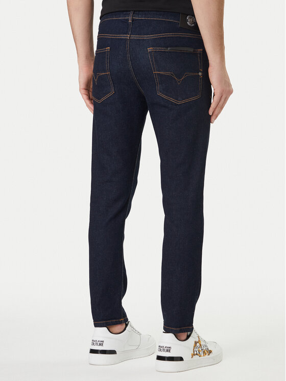 Versace Jeans Couture Versace Jeans Couture Jeansy 80GAB5K0 DW042 Granatowy Skinny Fit