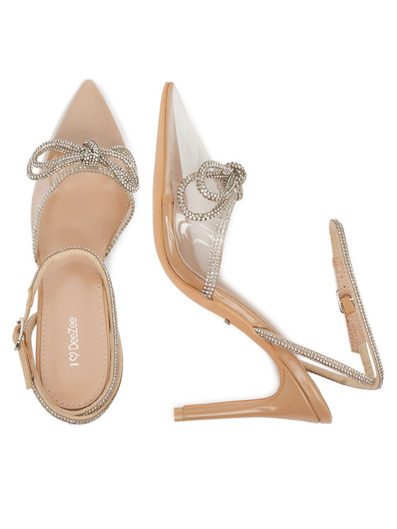 DeeZee DeeZee Pantofi cu toc subțire FA5304-24 Bej