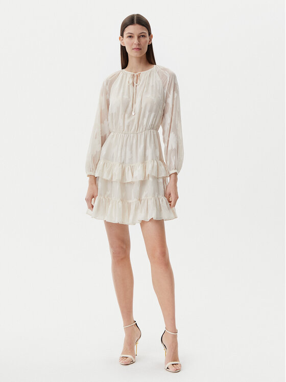Liu Jo Liu Jo Rochie de vară WA5321 T4304 Écru Regular Fit