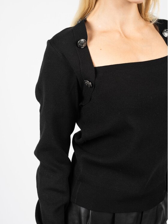 Silvian Heach Silvian Heach Maglione PGA22297MA Nero Slim Fit