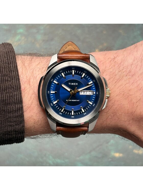Timex Timex Hodinky TW2Y38100 Hnedá