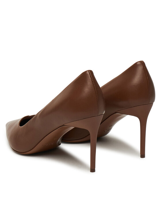 Max Mara Max Mara Pantofi cu toc subțire Phyllis 2524526191600 Maro