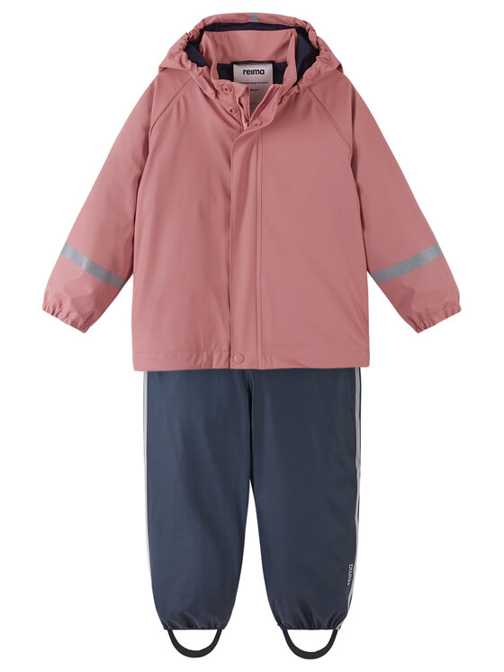 Reima Set geacă de ploaie și pantaloni Tipotella 5100263A Roz Regular Fit