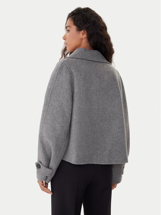 ViCOLO ViCOLO Bunda pro přechodné období TF0026 Šedá Regular Fit