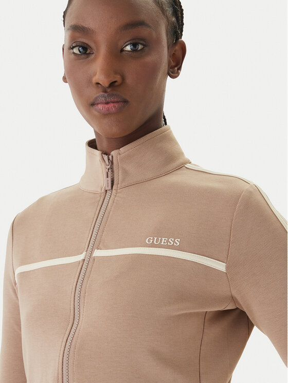 Guess Guess Μπλούζα V6GQ04 K2911 Μπεζ Regular Fit