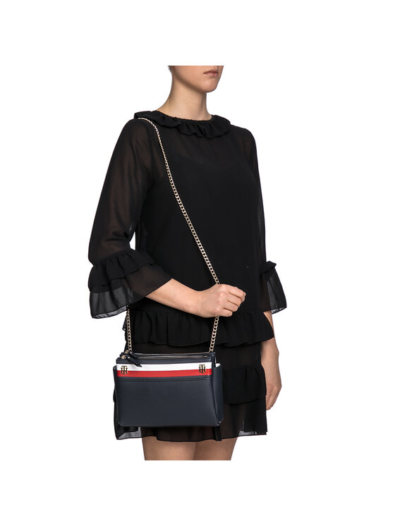 Tommy Hilfiger Tommy Hilfiger Käekott Cool Hardware Crossover Corp AW0AW04987 Tumesinine