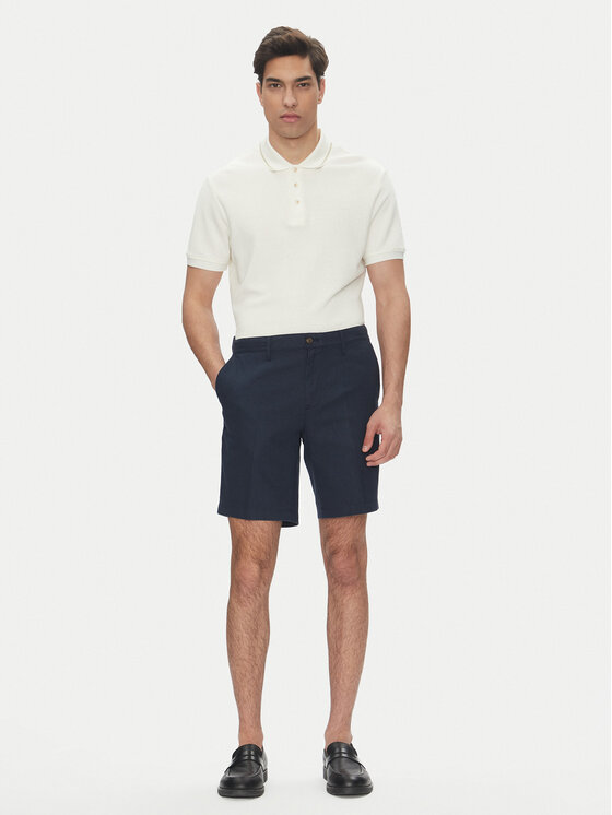 Michael Kors Michael Kors Bavlnené šortky CS53CSKHC8 Tmavomodrá Regular Fit