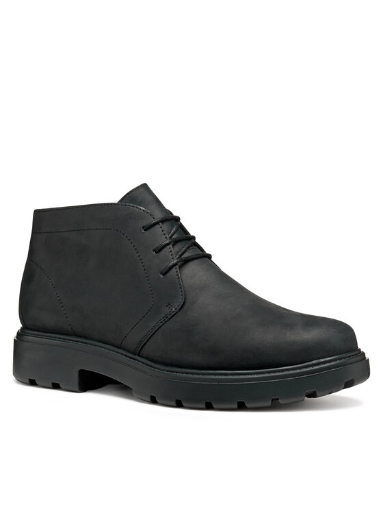 Geox Geox Schnürschuhe U Spherica Ec7 U56FRA 000FF C9999 Schwarz