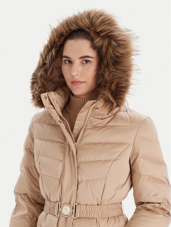 Guess Guess Vatovaná bunda W5BL30 W2802 Béžová Regular Fit