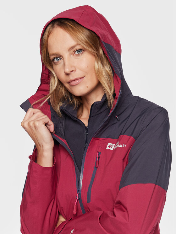 Jack Wolfskin Jack Wolfskin Softshell kabát Go Hike 1113972 Bordó Regular Fit